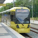 A tram at Withington Metrolink stop. How exciting! This is where we start. 